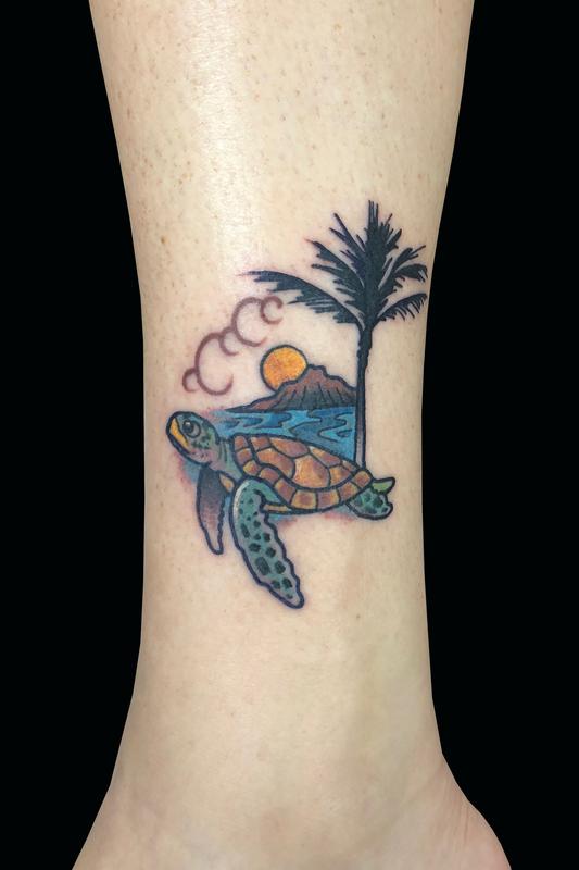 Hawaii Turtle by Adam Considine: TattooNOW