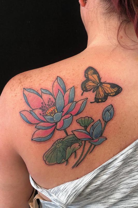 Lotus flower tattoo meaning  where to get them  1984 Studio