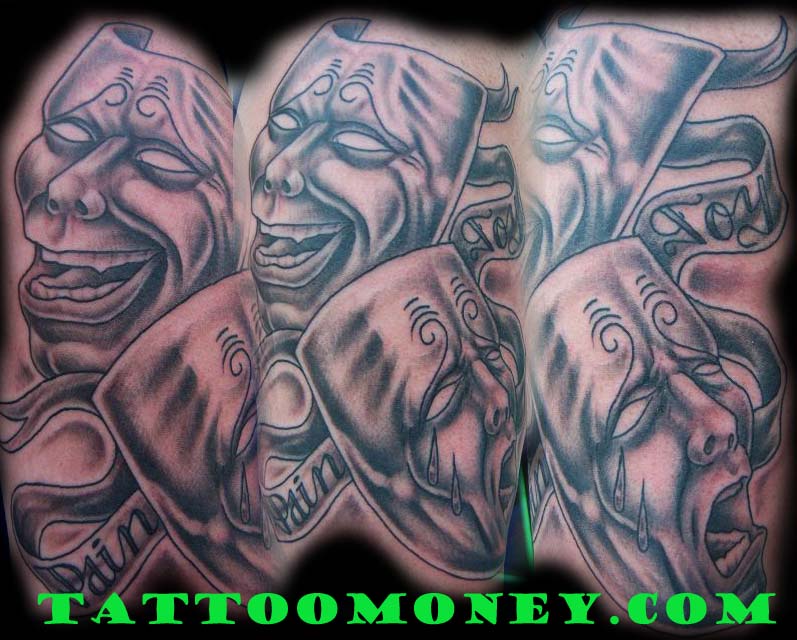 Tattoos - Joy & Pain Tragedy Masks - 22702
