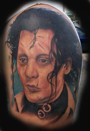 Tattoos - Edward Scissorhands Tattoo - 23775