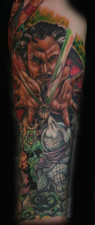 Stevie Monie - Dr. Strange Comic Tattoo