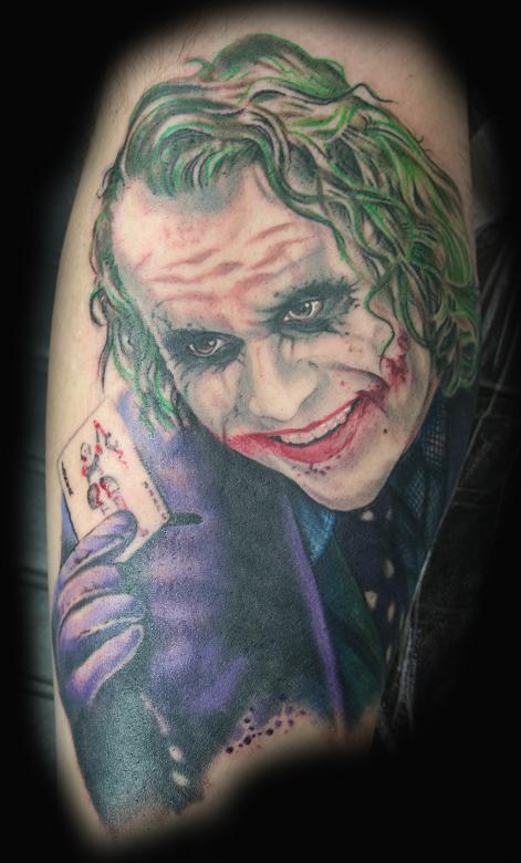 Tattoos - Heath Ledger Dark Knight Tattoo - 30896