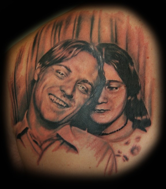 Photobooth Portrait Tattoo by Stevie Monie TattooNOW