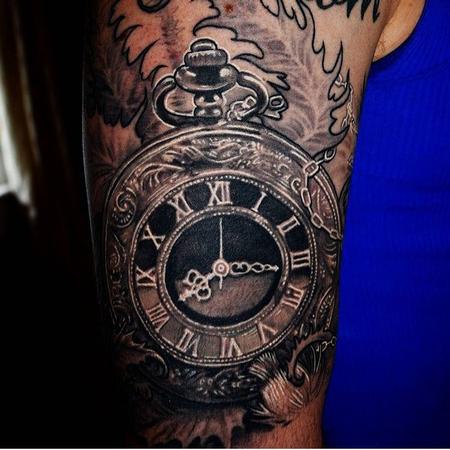 Tattoos - Fancy Clock Tattoo  - 132109
