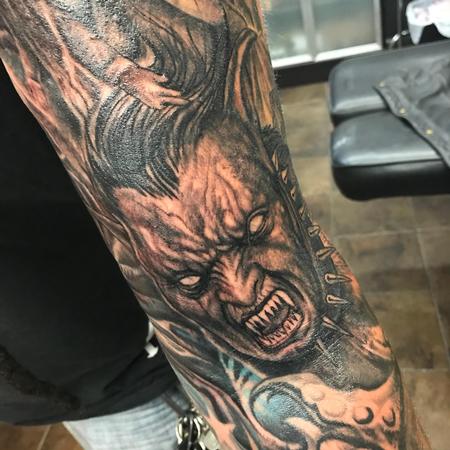 Stevie Monie - Demonic Troll Tattoo 