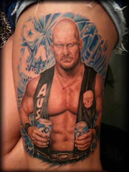 Stevie Monie - Stone Cold Steve Austin Tattoo