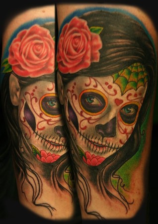 Stevie Monie - Day of the Dead Tattoo