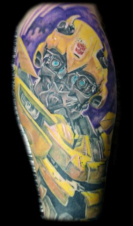 Stevie Monie - Bumble Bee Transformers Tattoo