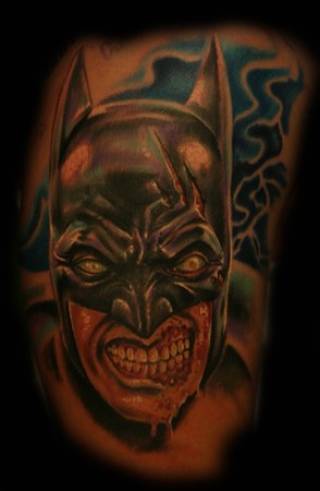 Stevie Monie - Evil Batman Tattoo