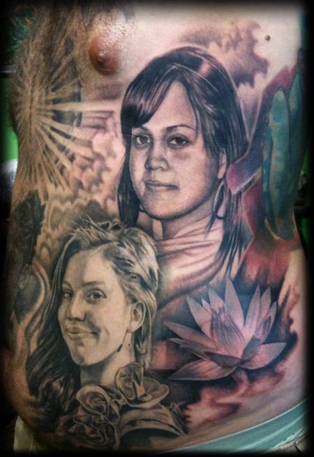 Tattoos - Portraits Rib Tattoo - 61325