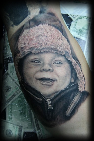 Tattoos - Nick's Son Portrait - 51879
