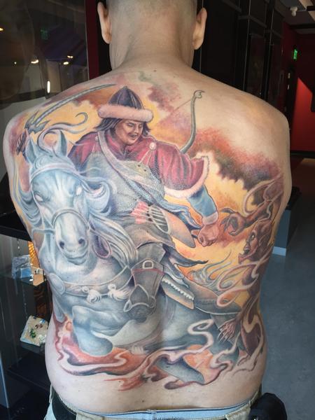 Tattoos - Hungarian Warrior Backpiece - 111341
