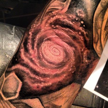 Stevie Monie - Outerspace Galaxy Tattoo 