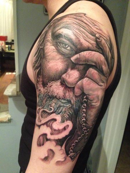 Tattoos - Father Time Tattoo - 87666