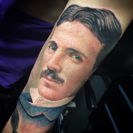 Tattoos - Nikola Tesla Tattoo - 104535