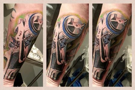 Stevie Monie - SataJet HVLP Spray Gun Tattoo 