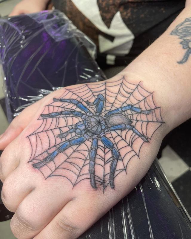 Tarantula Hand Tattoo by Taylor Majka: TattooNOW