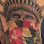 Tattoos - Maryland Statue of Liberty Tattoo - 111343