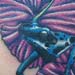 Tattoos - chill Dart frog & flowers Tattoo - 23636