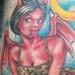 Tattoos - Devil Girl Riding a Bomb Tattoo - 24592