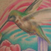 Tattoos - Hummingbird floral Tattoo - 29555