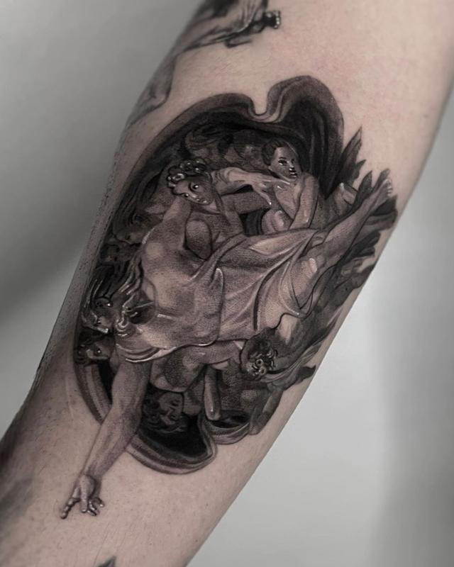 Adam's Creation Tattoo by Comma Kim Dohyun: TattooNOW Adam's Creation Tattoo by Comma Kim Dohyun: TattooNOW