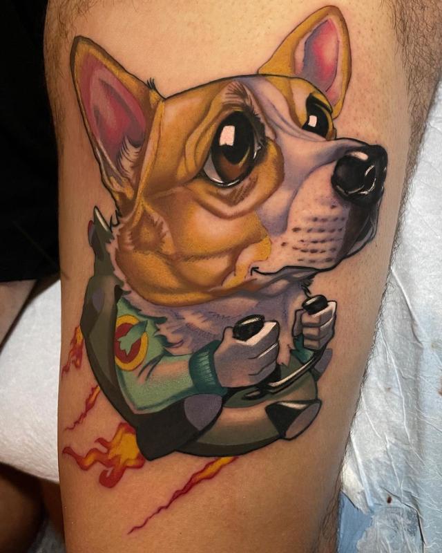 Dog memorial piece  dogtattoo dogmemorialtattoo lasvegastattooar   TikTok