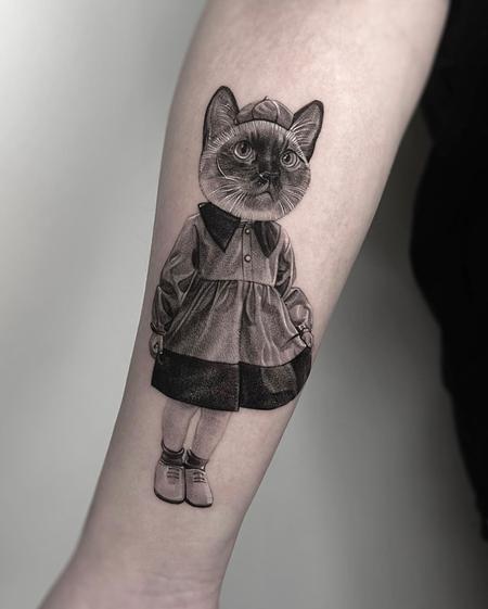 Comma Kim Dohyun - Cat Girl Tattoo