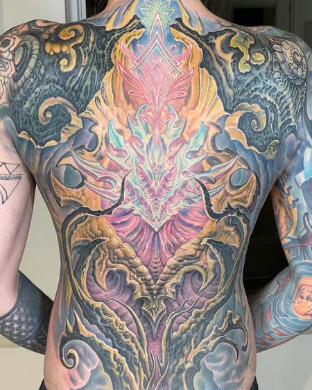 Tattoos - Biomech Back Piece - 144247