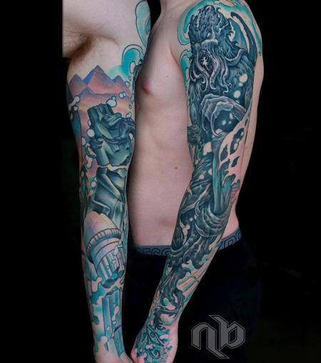 Tattoos - Cthulu Arm Sleeve - 144725