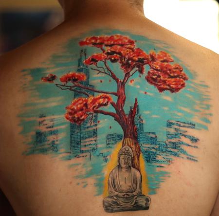 Tattoos - Meditating Buddha - 144332
