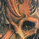 Tattoos - Skull Biomech Ribs - 144737