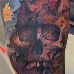 Tattoos - Demon Watercolor Skull - 144165