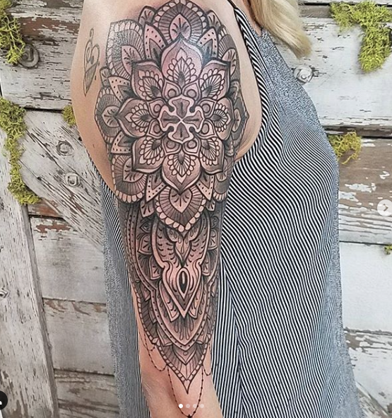 The Gentle Prick Tattoo Studio  Half Mandala wrist tattoo done here at The  Tattooed Arms The shop has been closed for a week due to a death in the  family All