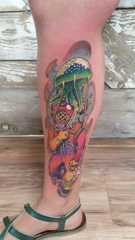 Tattoos - Scuba jelly - 122325