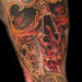 Tattoos - Red Skull Green Dragon - 93670