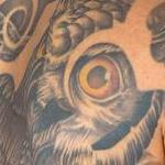 Tattoos - Owl Skull Neo Borneo  - 115195