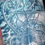 Tattoos - Ship Kraken Sundial Compass Sleeve - 115220