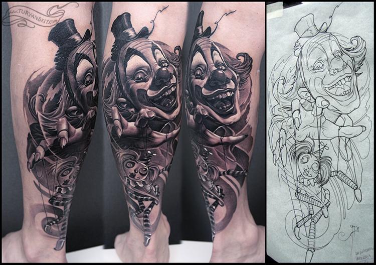 Clown by Oleg Turyanskiy: TattooNOW
