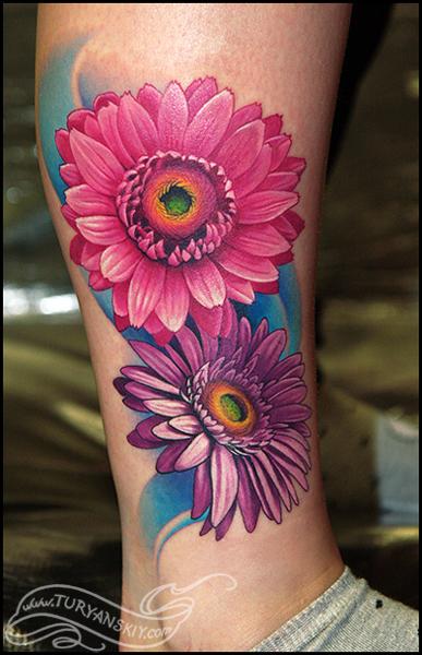 Gerber Daisy Tattoo Design