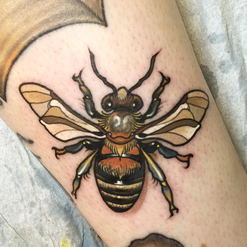 Bee Tattoo by Michelle Maddison  Tattoo Insider