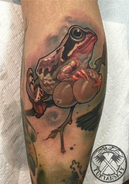 Oleg Turyanskiy - Frog tattoo