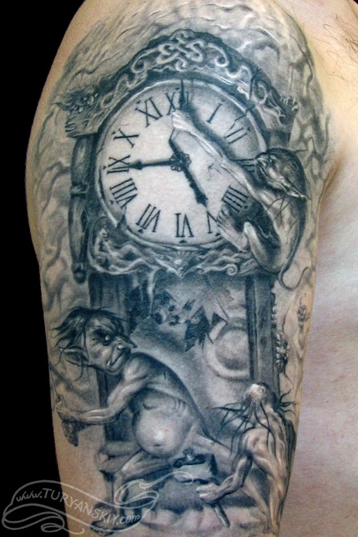 Trolls Destroying Time By Oleg Turyanskiy Tattoonow