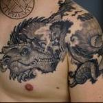Tattoos - Dragon and Hedgehog - 100726