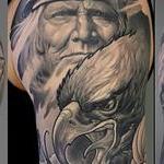 Tattoos - Native American, Eagle and Snake - 100728