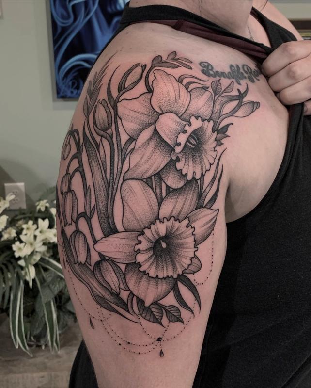 Daffodil Tattoo by Héctor Concepción: TattooNOW