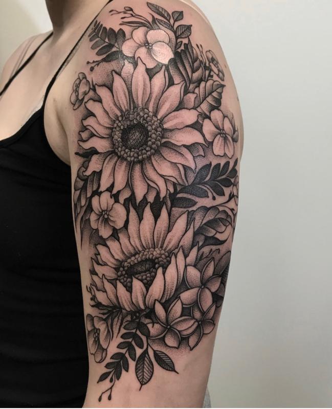 Floral Bouquet By Hector Concepcion Tattoonow
