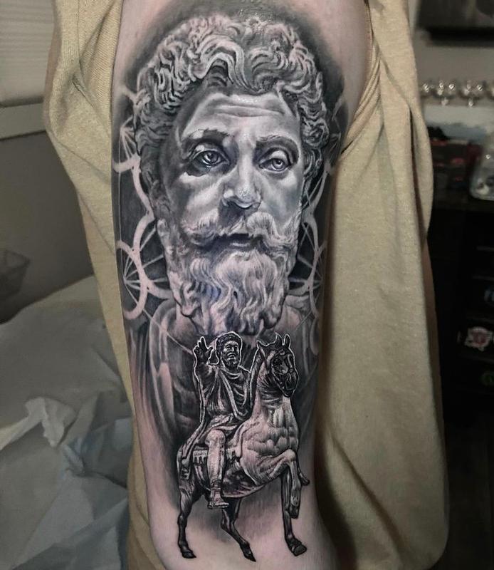 Greek Statue Temporary Tattoos - Waterproof, Long-lasting, Lifelike Body  Art Stickers For Full Arm Coverage - Non-toxic And Safe For 2-7 Days - Temu
