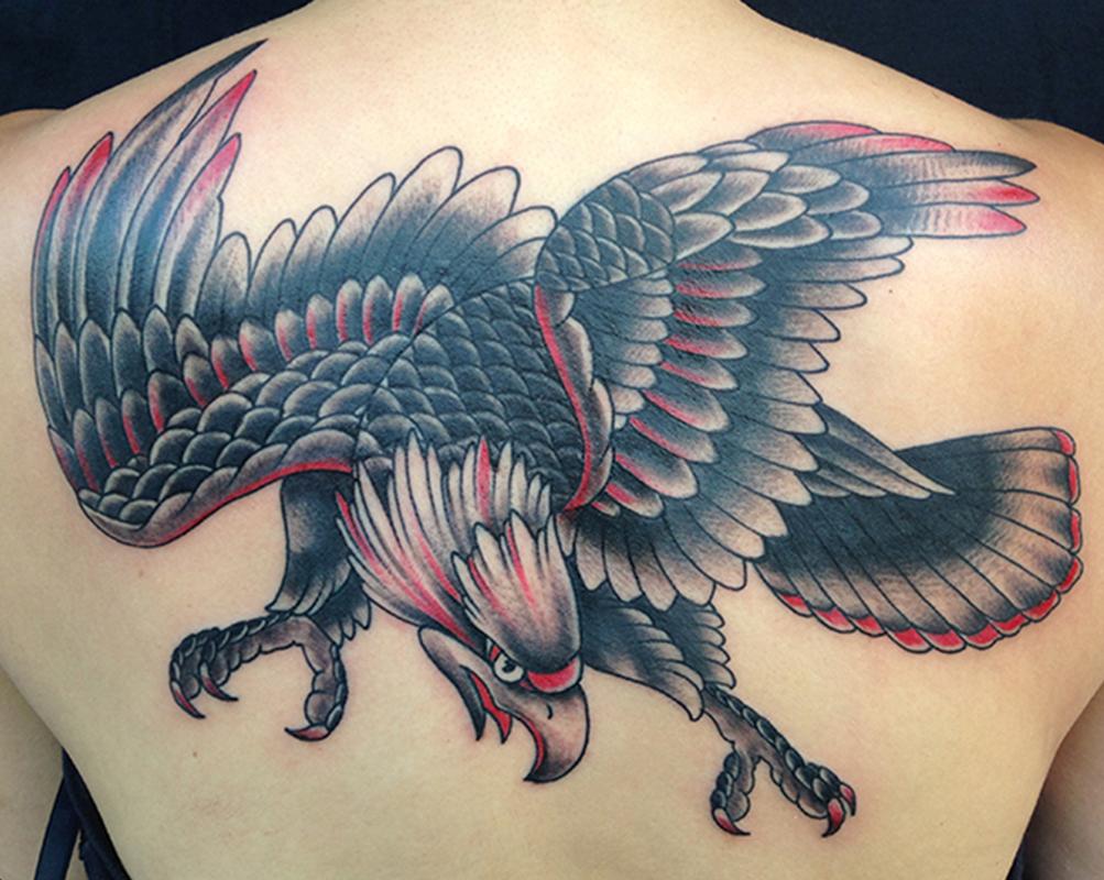 Eagle American Traditional Temporary Tattoo by Toddler Tattoos