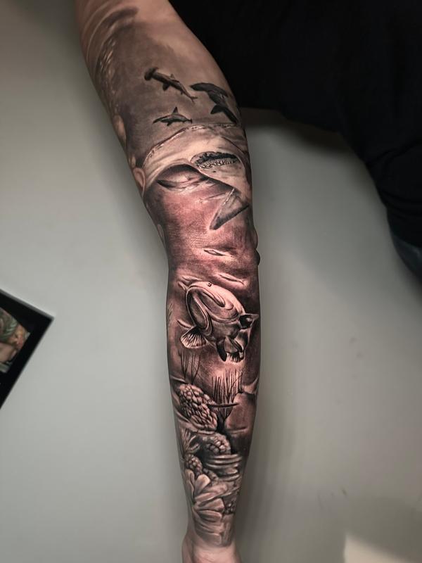 Underwater Sleeve by Kevin Moore TattooNOW